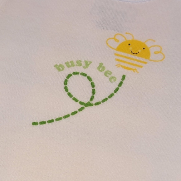THE CHILDREN'S PLACE 🌞 NWOT Adorable Sunshine "BUSY BEE" Bodysuit Onesie NB - Picture 10 of 16